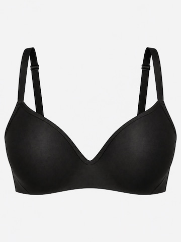 MILENKA Classic Bra 'Wireless t-shirt bra' in Black