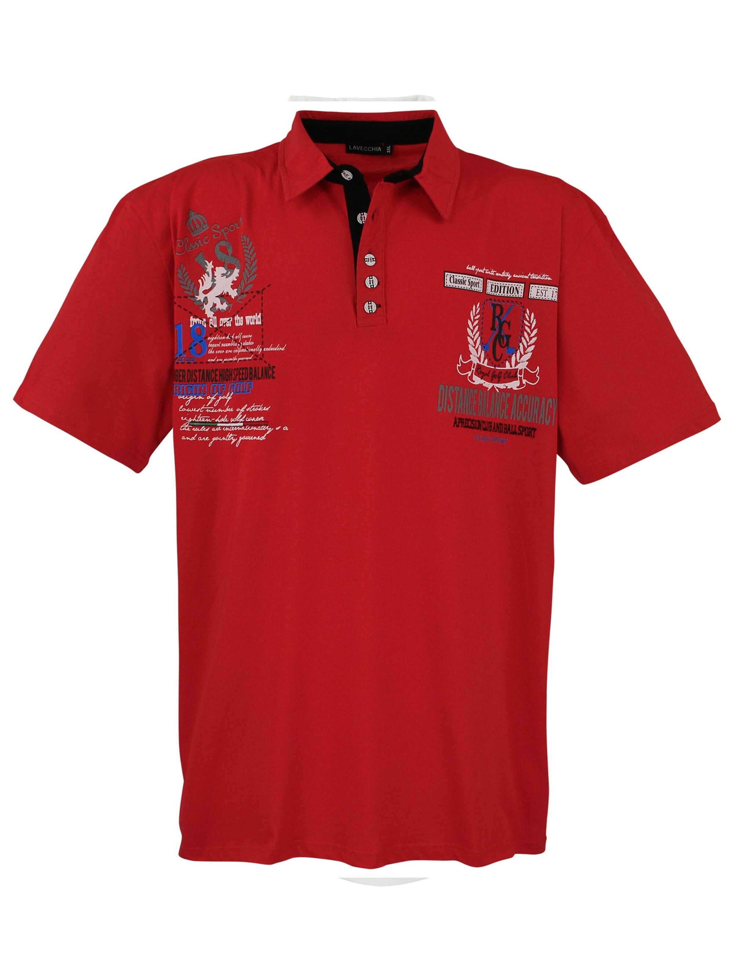 Lavecchia - Camiseta 'LV-2038 Übergrößen' en rojo: frente