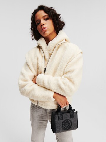 Karl Lagerfeld Handbag ' K/Skuare Small Felt ' in Grey: front