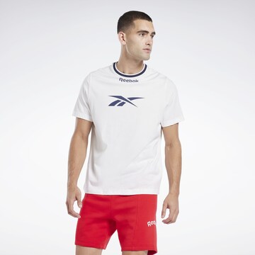 balta Reebok Sportiniai marškinėliai: priekis