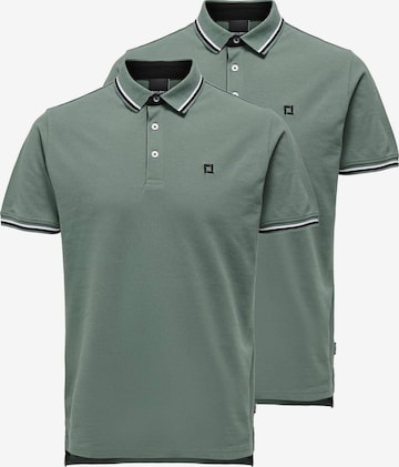Only & Sons Shirt 'Onsefletcher' in Green: front
