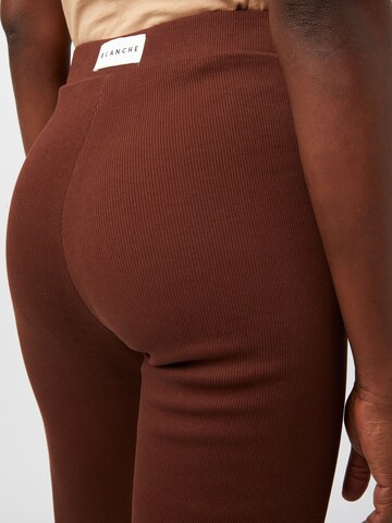 Skinny Leggings 'Rosa' Blanche en marron