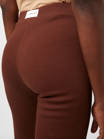 Skinny Leggings 'Rosa' Blanche en marron