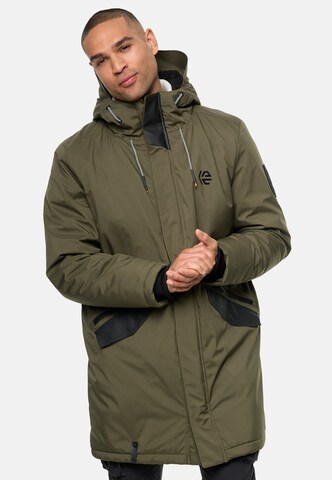 INDICODE JEANS Parka ' Anflame ' in Grün: Vorderseite
