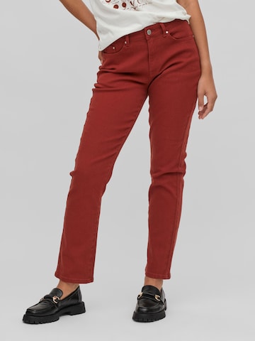 VILA Jeans 'STRAY' in Bruin: voorkant
