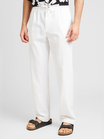 Regular Pantalon 'JAN' anerkjendt en blanc : devant