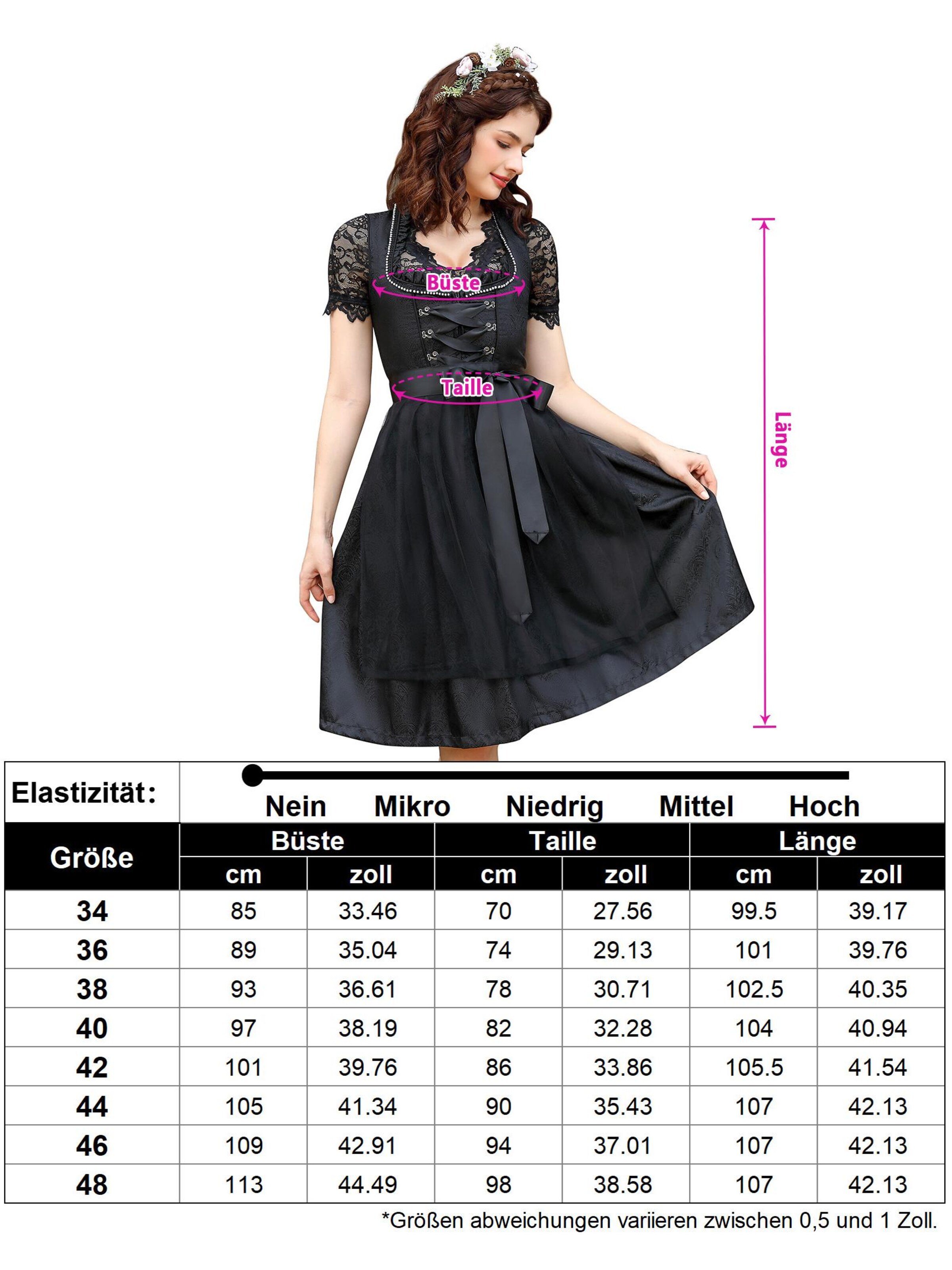 Yesfashion Dirndl in Black