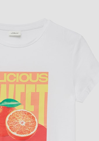 T-Shirt s.Oliver en blanc