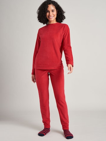 SCHIESSER Pyjama in Rood: voorkant