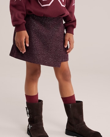 WE Fashion - Saia em roxo: frente
