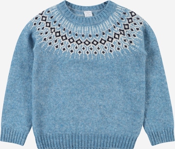 Lindex Sweater 'Fairisle' in Blue: front