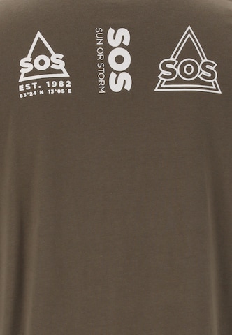 SOS Functioneel shirt 'Dolomiti' in Bruin