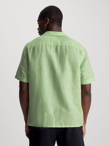 Calvin Klein Regular fit Button Up Shirt in Green