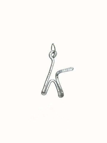 d'ecolife Essentials Pendant 'Letter K' in Silver: front