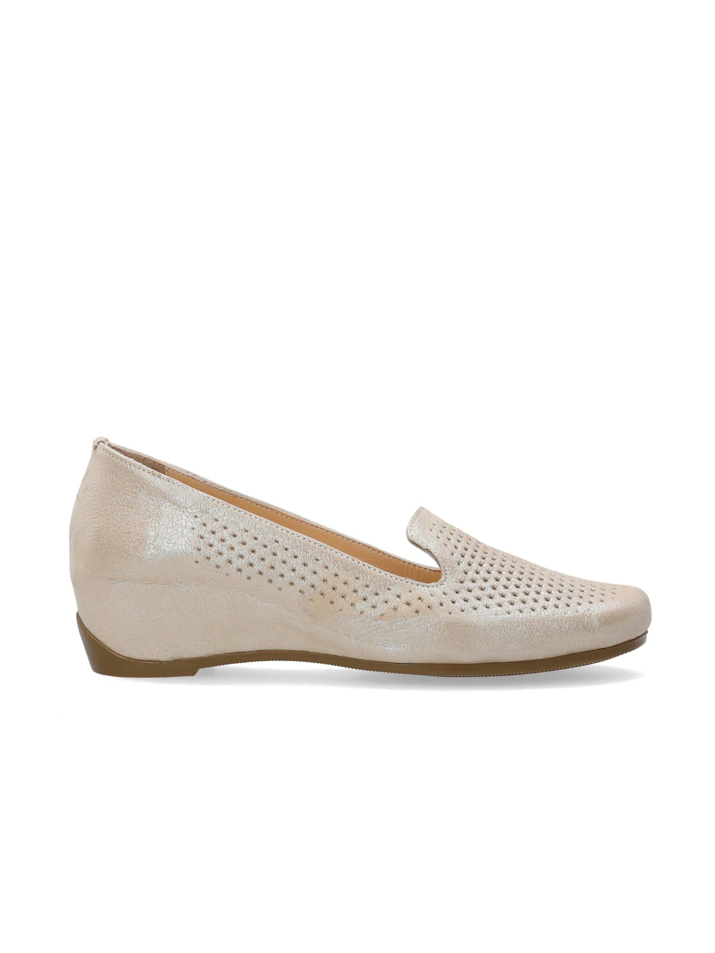 VENEZIA Classic Flats in Gold: front