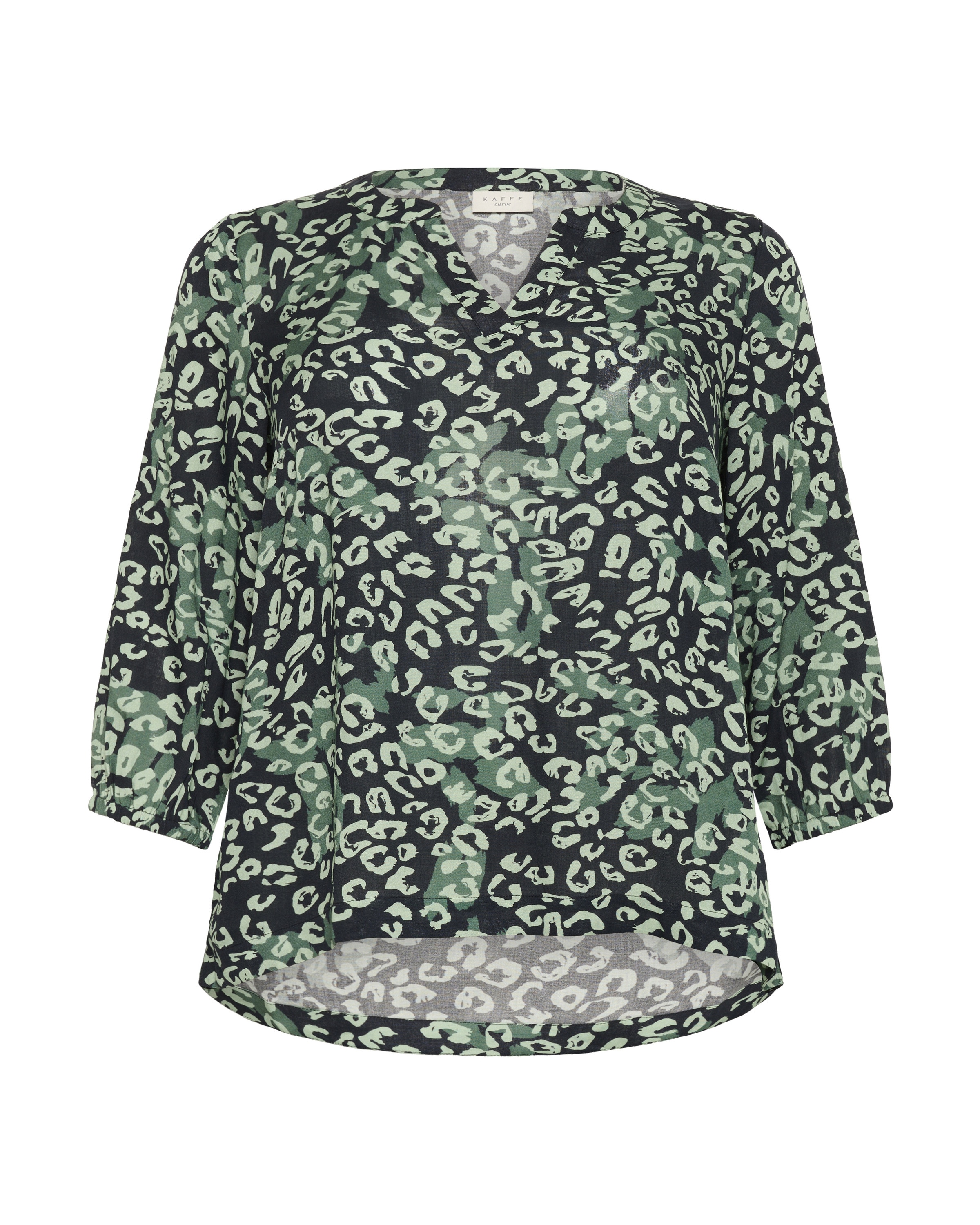 KAFFE CURVE Bluse 'KCJanni' in Grün: Vorderseite