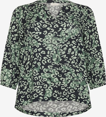 KAFFE CURVE - Blusa 'KCJanni' em verde: frente