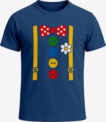 MoonWorks Shirt 'clown' in Blau: Vorderseite