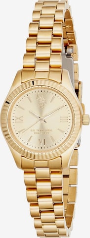 Orologio analogico 'Charlotte' di U.S. POLO ASSN. in beige: frontale