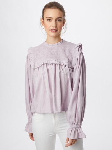Gina Tricot Bluse 'Greta' in Lila: Vorderseite