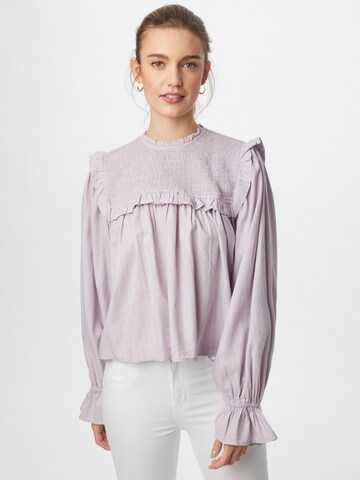 Gina Tricot - Blusa 'Greta' em roxo: frente