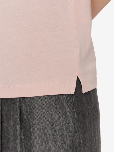 GUESS T-shirt 'Love Triangle' en rose / rose / blanc, Vue avec produit