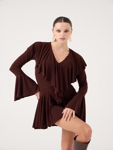 HOLLY LOLLY Kleid in Braun: Vorderseite