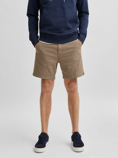 SELECTED HOMME Chino kalhoty 'Storm' - světle hnědá, Model/ka
