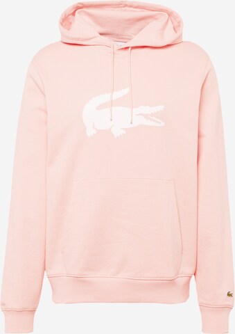 Sweat-shirt LACOSTE en rose : devant