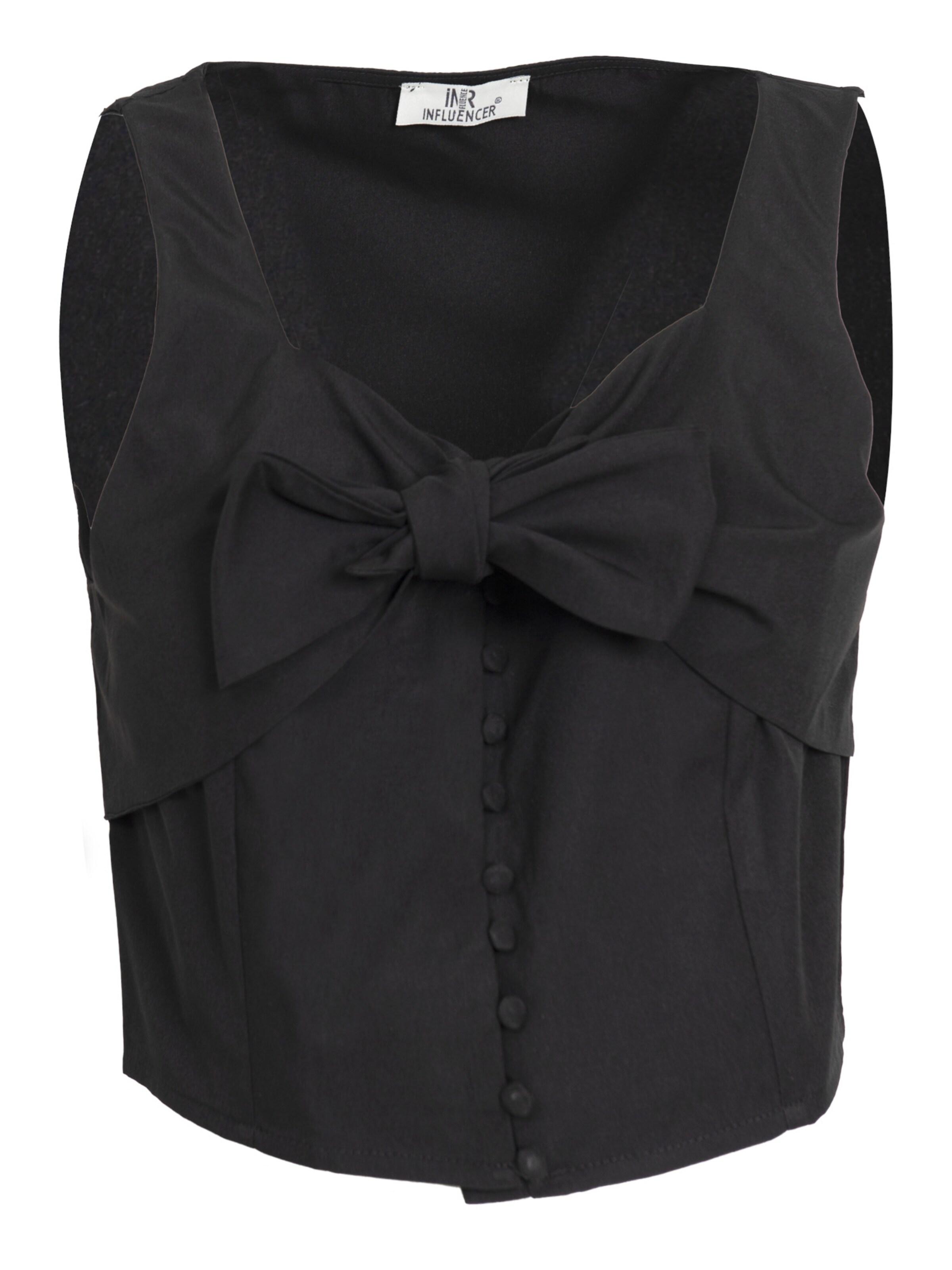 Influencer Top – černá: přední strana