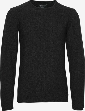 INDICODE JEANS Sweater 'Corto' in Black: front