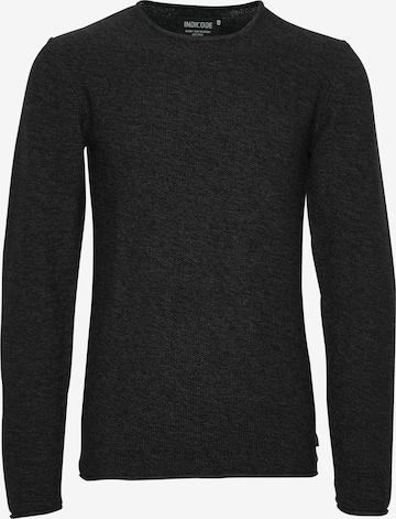 INDICODE JEANS Strickpullover 'Corto' in Schwarz: predná strana