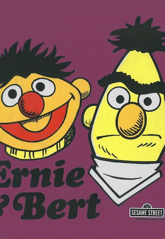 LOGOSHIRT T-Shirt 'Sesamstrasse - Ernie & Bert' in Lila