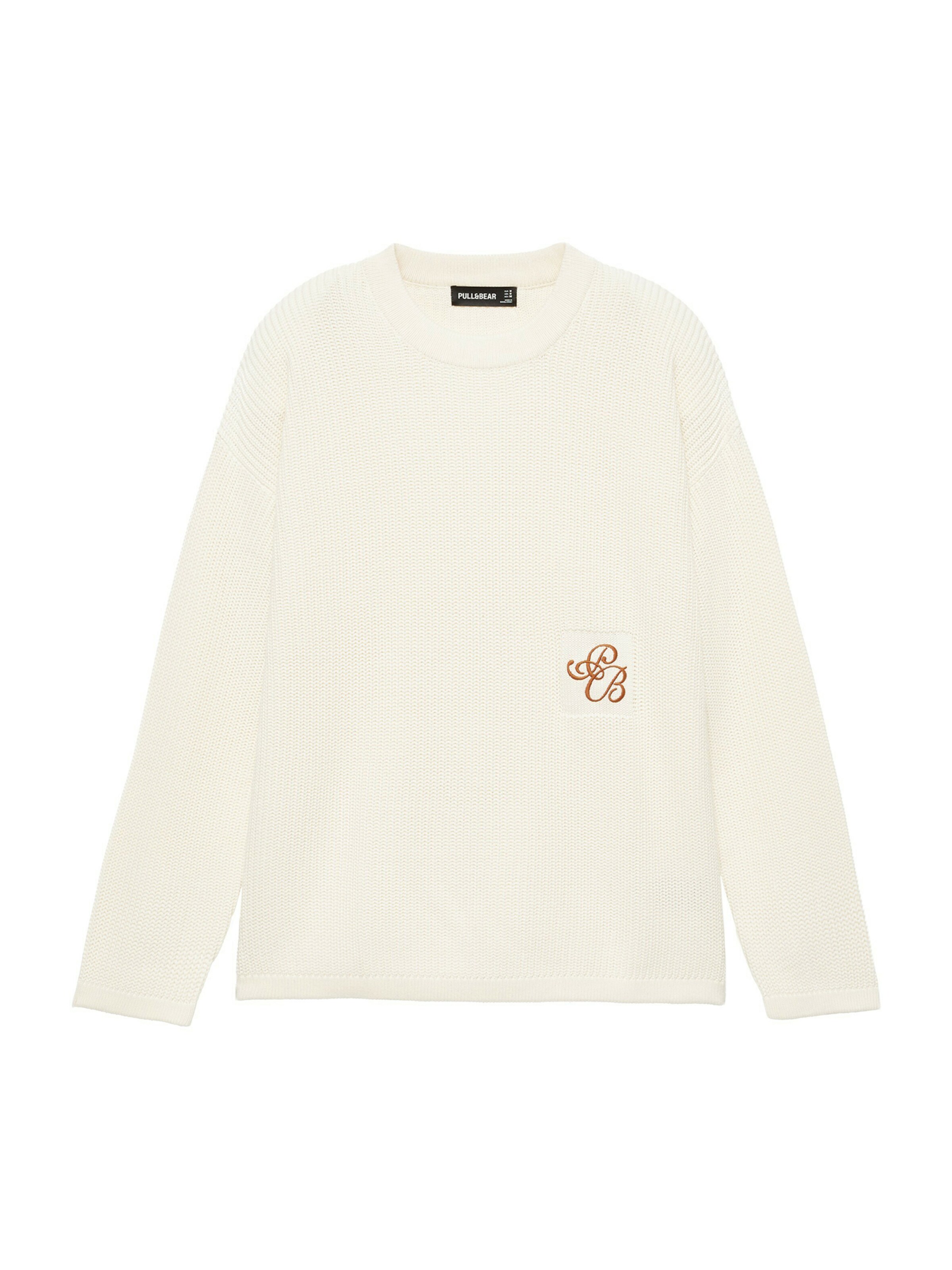 Pull&Bear Pull-over en XS en blanc cassé, Vue avec produit