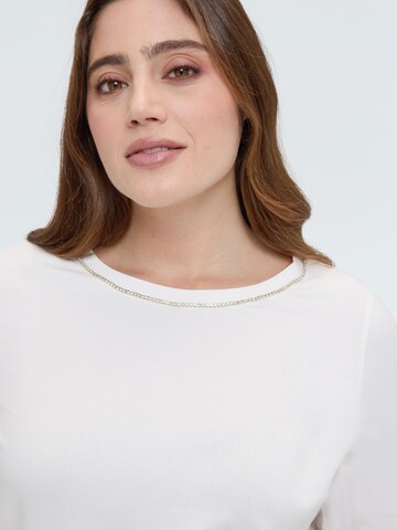 T-shirt Fiorella Rubino en blanc