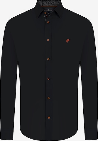 DENIM CULTURE Button Up Shirt 'GIANFRANCO' in Black: front