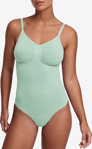 Body modellante 'Bodysuit Sculpting Shapewear mit Slip' di cfab (formerly creamy fabrics) in verde: frontale