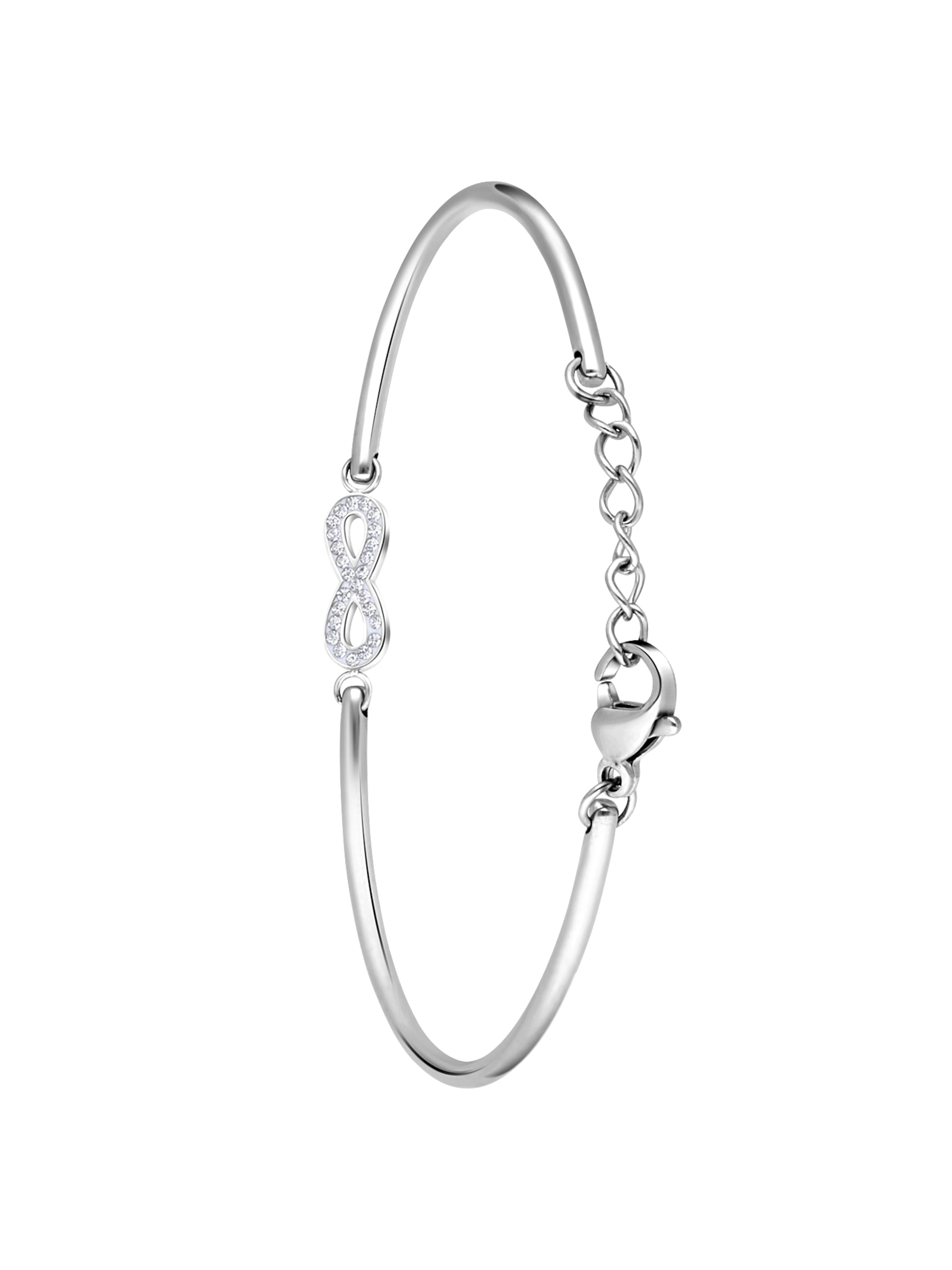 Lucardi Bracelet in Silver: front