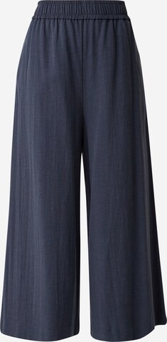 COMMA Wide leg Broek in Blauw: voorkant