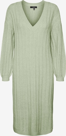 Vero Moda Curve Knitted dress 'DOFFY' in Green: front