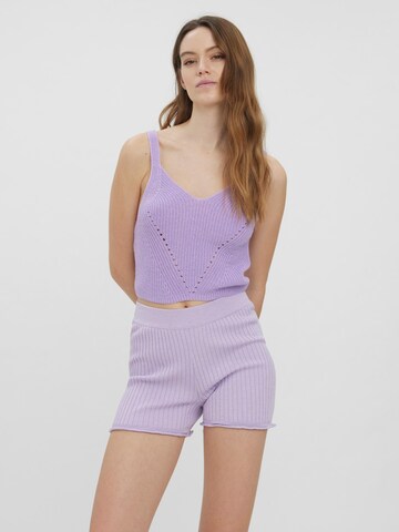 VERO MODA - Top de punto 'Henja' en lila: frente