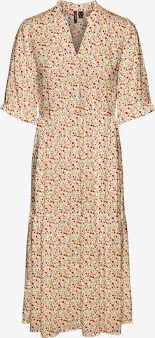 VERO MODA Shirt Dress in Yellow: front