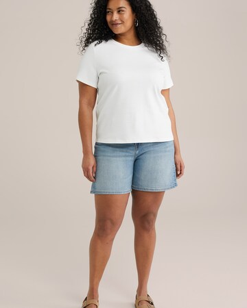 T-shirt WE Fashion en blanc