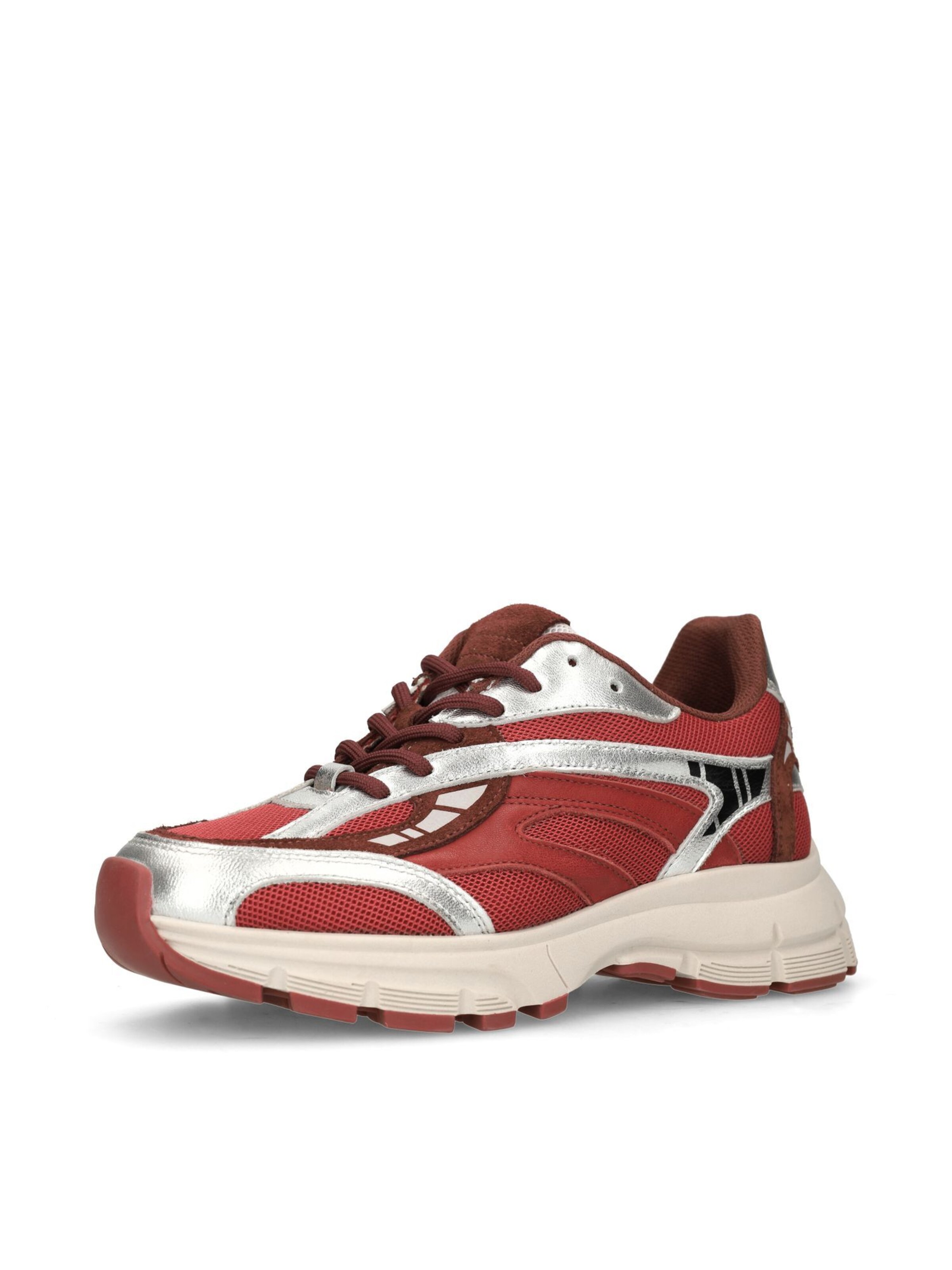 SACHA Sneaker in rot / silber, Produktansicht