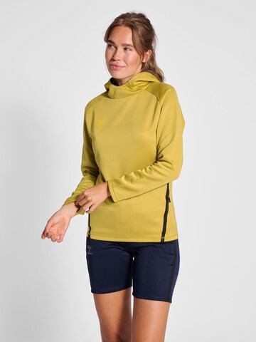 Hummel Sportief sweatshirt in Geel: voorkant