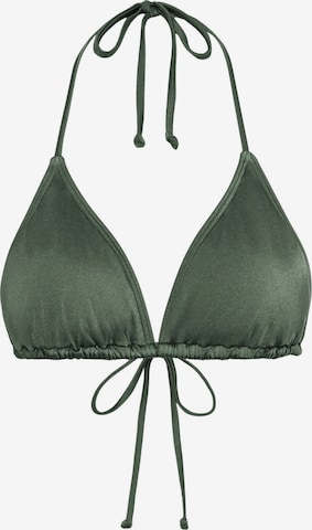LSCN by LASCANA Triangle Bikini top in Green: front