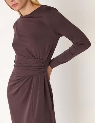 Whistles Dress in Brown: side