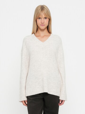 JDY Tröja 'JDYMARINA' i beige: framsida