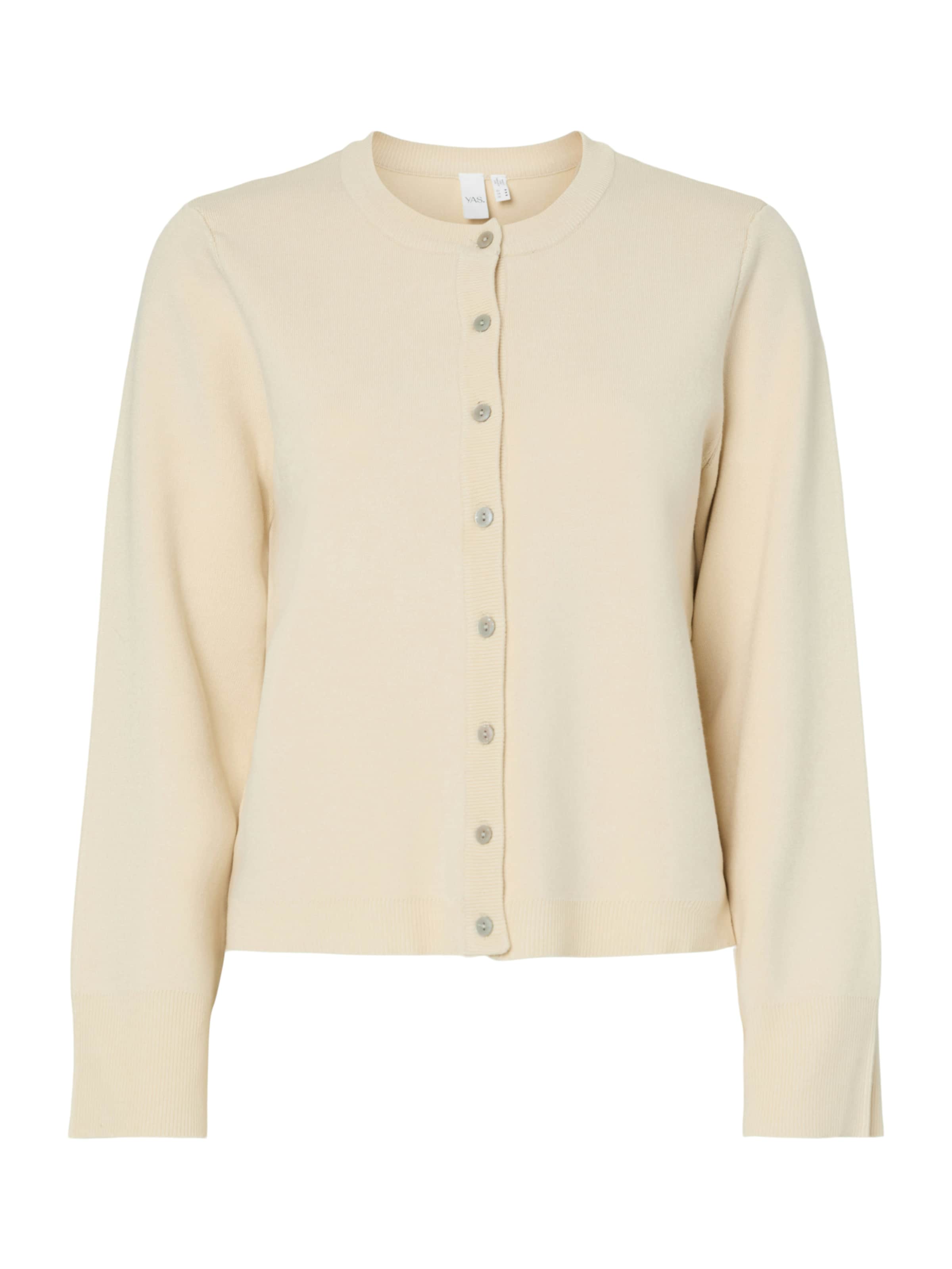 YAS Вязаная кофта 'YASElena' в Бежевый: спереди
