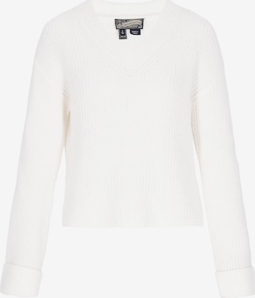 DreiMaster Vintage Свитер в Белый: спереди